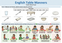 English Table Manners Worksheet