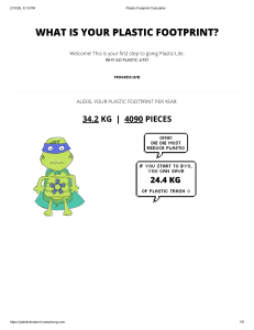 Plastic Footprint Calculator: Measure Your Annual Plastic Waste