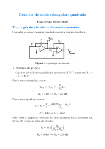 Design de Gerador de Onda Triangular e Quadrada