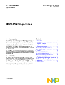 MC33816 Diagnostics Application Note
