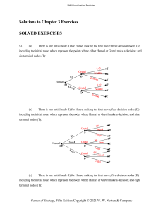Solutions to Chapter 3 Exercises - Game Theory Textbook