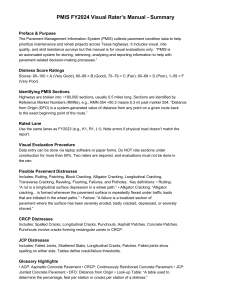 PMIS FY2024 Visual Rater's Manual - Pavement Condition Evaluation
