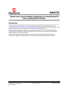 SmartFusion2 & IGLOO2 FPGA Board Design Guidelines