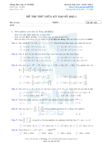 Examen simulado de &aacute;lgebra de mitad de per&iacute;odo 2025.1 - Examen de matem&aacute;ticas universitario