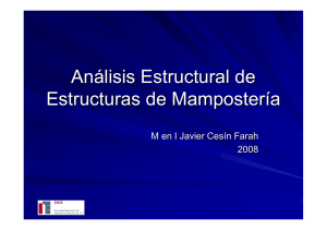An&aacute;lisis Estructural de Estructuras de Mamposter&iacute;a