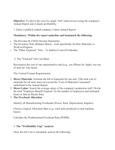 Job Costing Analysis Assignment Guide