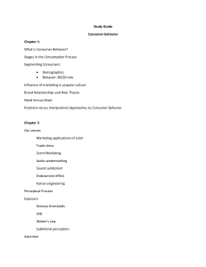 Consumer Behavior Study Guide