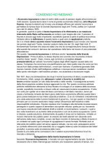 Consenso Keynesiano: Teoria e Applicazioni dell'Economia Keynesiana