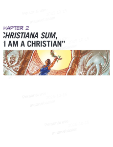 Cap&iacute;tulo 2: Christiana Sum, 'Soy cristiana'