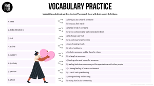 Vocabulary Practice Worksheet