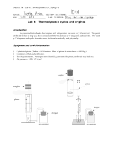Physics Lab 1: Thermodynamic Cycles and Engines