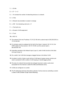 Networking Quiz: Subnetting, VLANs, IP Addressing