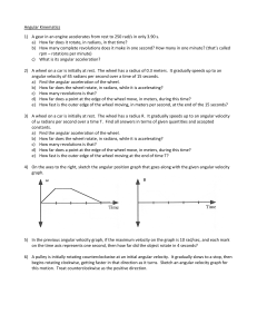 Angular Kinematics Worksheet: Physics Problems & Solutions