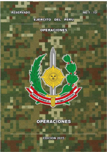 Manual de Operaciones del Ej&eacute;rcito del Per&uacute; 2015