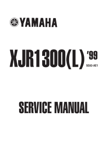 Yamaha XJR1300(L) '99 Service Manual