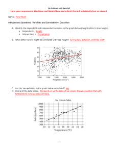 ALA-Bison and Rainfall: Variables, Correlation, and Causation Assignment