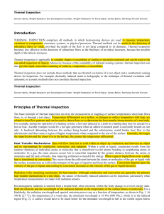 Thermal Inspection: Principles and Applications