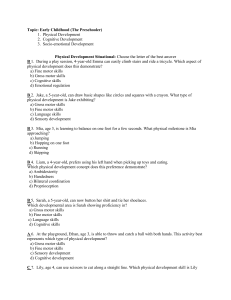 Early Childhood Preschooler Development Test