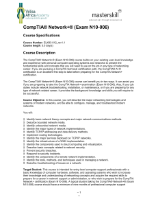 CompTIA Network+ N10-008 Study Guide