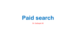 Paid Search Guide by Dr. Sadaqat Ali
