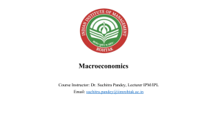 Macroeconomics Course Notes: National Income Accounting