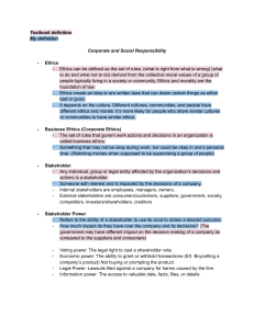 Corporate Social Responsibility & Business Ethics Textbook