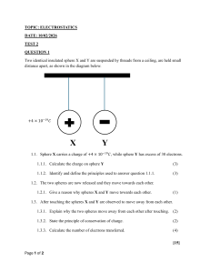 Electrostatics Test 2 Questions & Answers