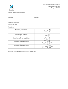 Examen Mec&aacute;nica Estructural UTEC 2026