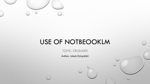 Crusades: Briefing on Religious Wars for the Holy Land (1095-1291)