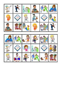 Bingo Game Worksheet for Elementary Students