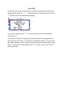 Calculator Exam Mode Instructions: Casio, TI-84, TI-Nspire