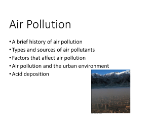 Air Pollution: Types, Sources, and Effects