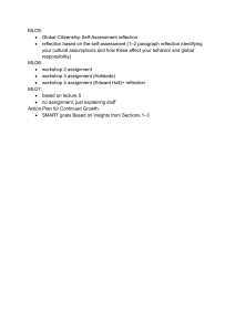 Course Syllabus: Global Citizenship & Cultural Studies Assignments