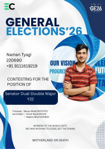 Naman Tyagi's 2026 Student Senator Campaign Manifesto