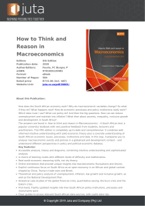 How to Think and Reason in Macroeconomics