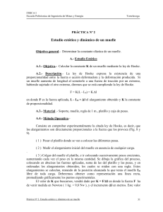 Pr&aacute;ctica de F&iacute;sica: Estudio de un Muelle
