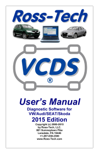 VCDS User Manual 2015 Edition for VW/Audi/SEAT/Skoda