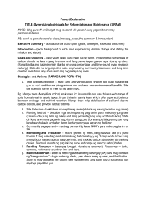 SIRAM Reforestation Project Plan: Goals & Strategies