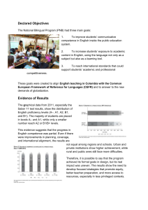 National Bilingual Program (PNB) in Colombia: Analysis