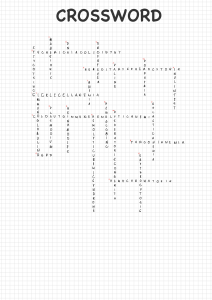 Hematology Crossword Puzzle: Blood Disorders Terms