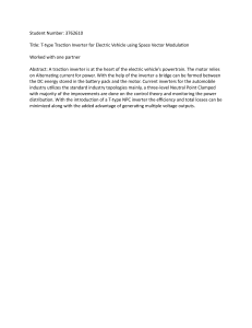 T-type Traction Inverter for EVs Using Space Vector Modulation
