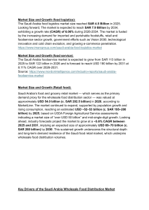 Saudi Arabia Food Market Analysis: Logistics, Retail, & Growth