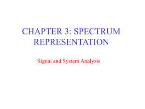 Chapter 3: Spectrum Representation in Signal and System Analysis