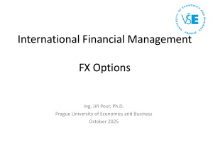 FX Options in International Financial Management