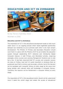 Education and ICT in Zimbabwe: Digital Literacy and Policy