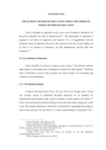 Banking vs Problem-Posing Education Methods | Freire's Pedagogy