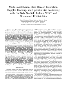 Multi-Constellation Blind Beacon Estimation for LEO Satellite Positioning