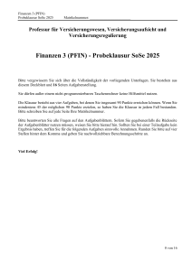 Finanzen 3 Probeklausur SoSe 2025