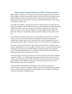 Understanding Fractional Numbers and IEEE 754