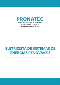 Curso de Eletricista de Sistemas de Energias Renov&aacute;veis - PRONATEC